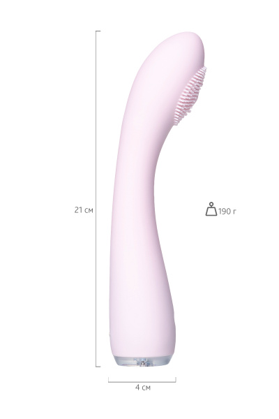 Вибратор  PPP SHIO-PRO PINK ,розовый, силикон, 21 см