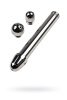 Анальный душ с тремя насадками Metal by TOYFA, металл, серебряный, 13 см