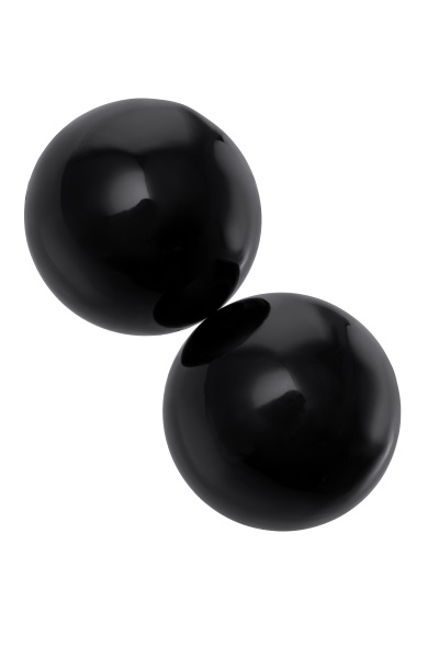 Вагинальные шарики Sexus Glass, Черные, 3,2 см, Ø 2,5