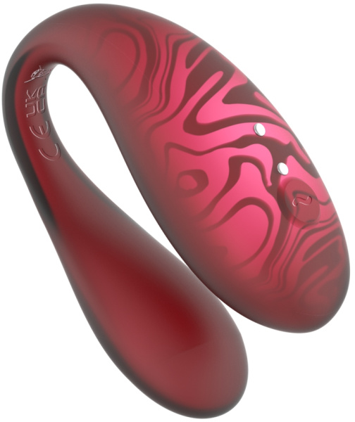 Парный вибромассажер TWIN+, Red с управлением через приложение.